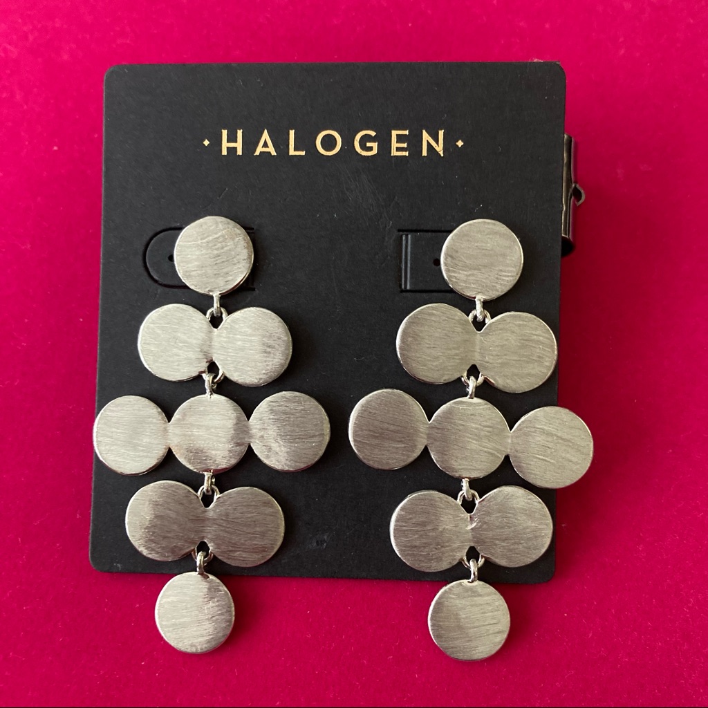 Earrings Halogen Brand New Silver Tone 23$